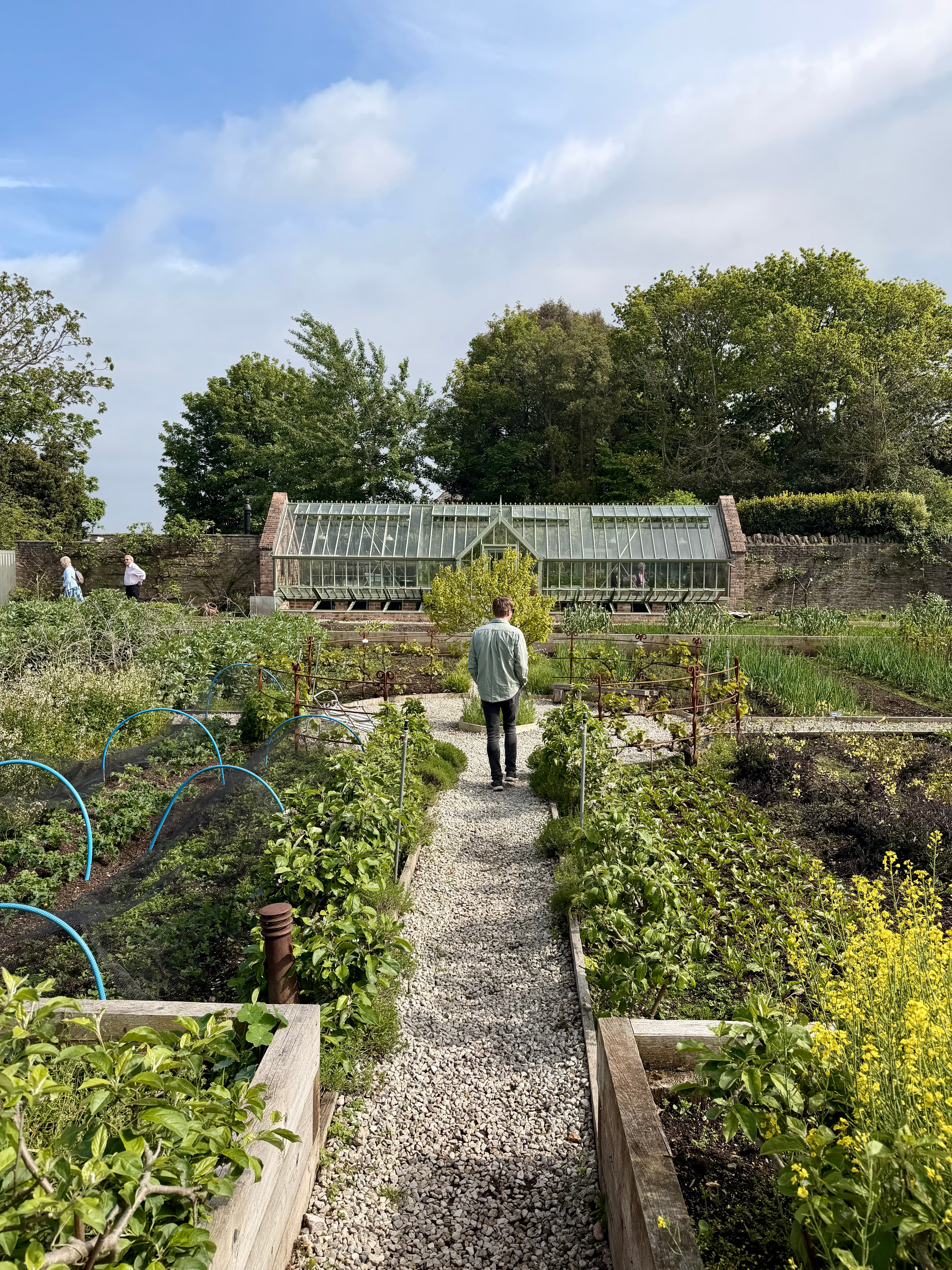 The Pig's kitchen garden in Dorset